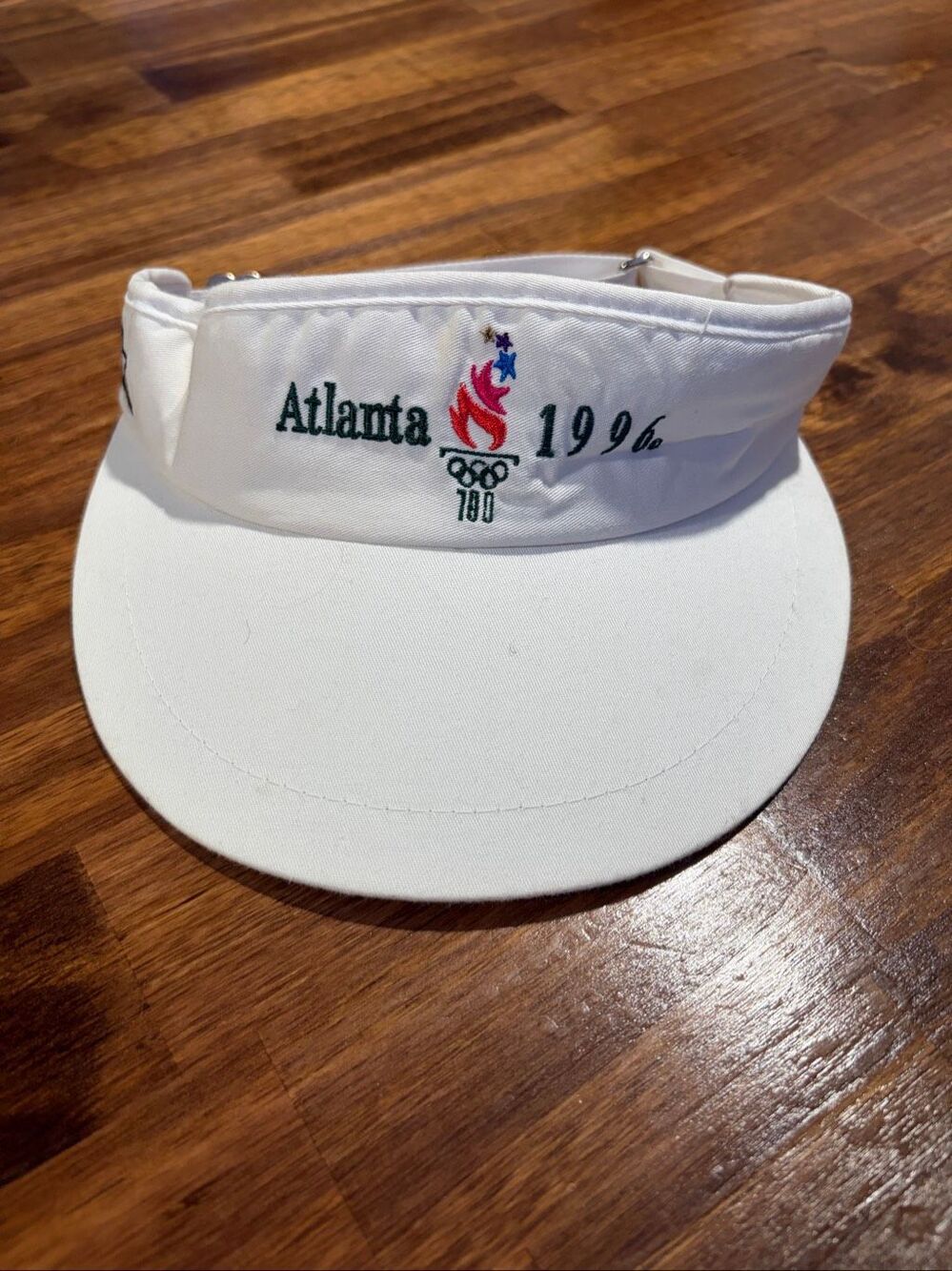 Vintage 1996 Atlanta Olympics Starter Sun Visor Centennial Torch White